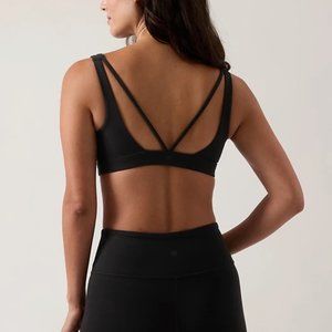 Athleta Exhale Bra A-C - Size Small - Black
